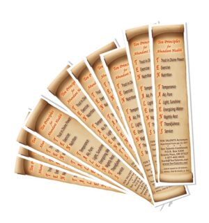 Ten Principles for Abundant Health - Bookmarks (10)